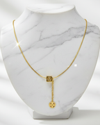 24K Gold Plated Initial Lariat