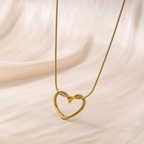 Levaro Promise Open Heart Pendant Necklace