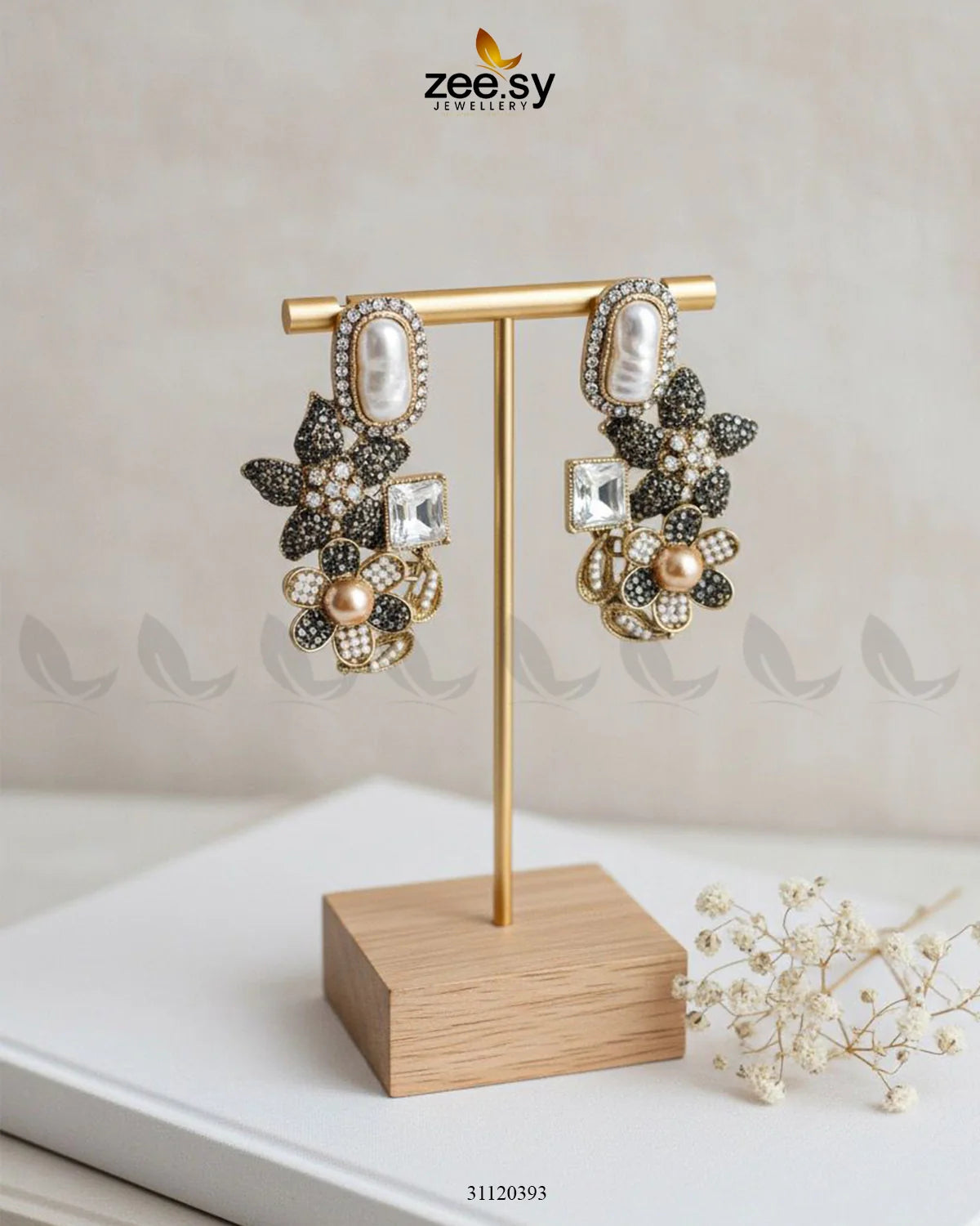 Baroque Garden Cluster Earrings