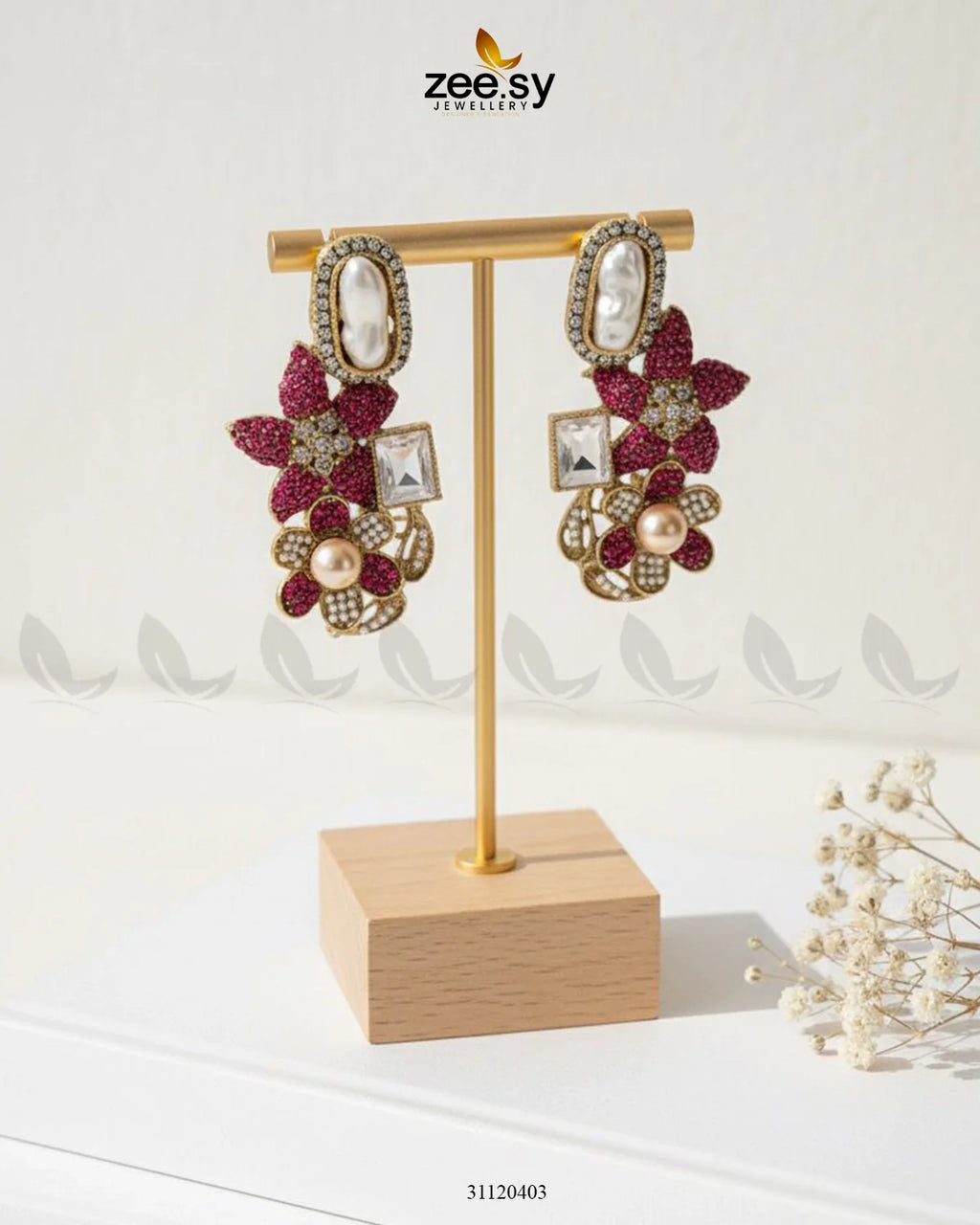 Baroque Garden Cluster Earrings