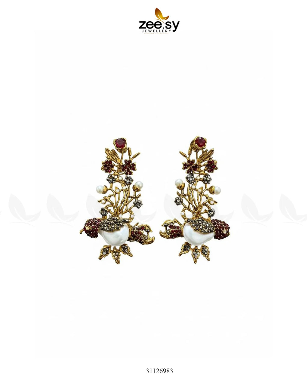 Traditional Turkish Heritage Stone Earrings
