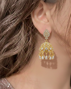 Gold-Plated Zircon Jhumka