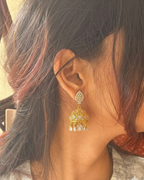 Gold-Plated Zircon Jhumka