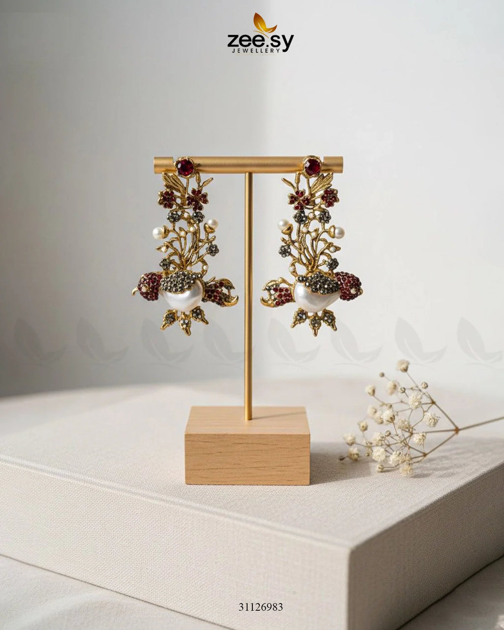 Traditional Turkish Heritage Stone Earrings