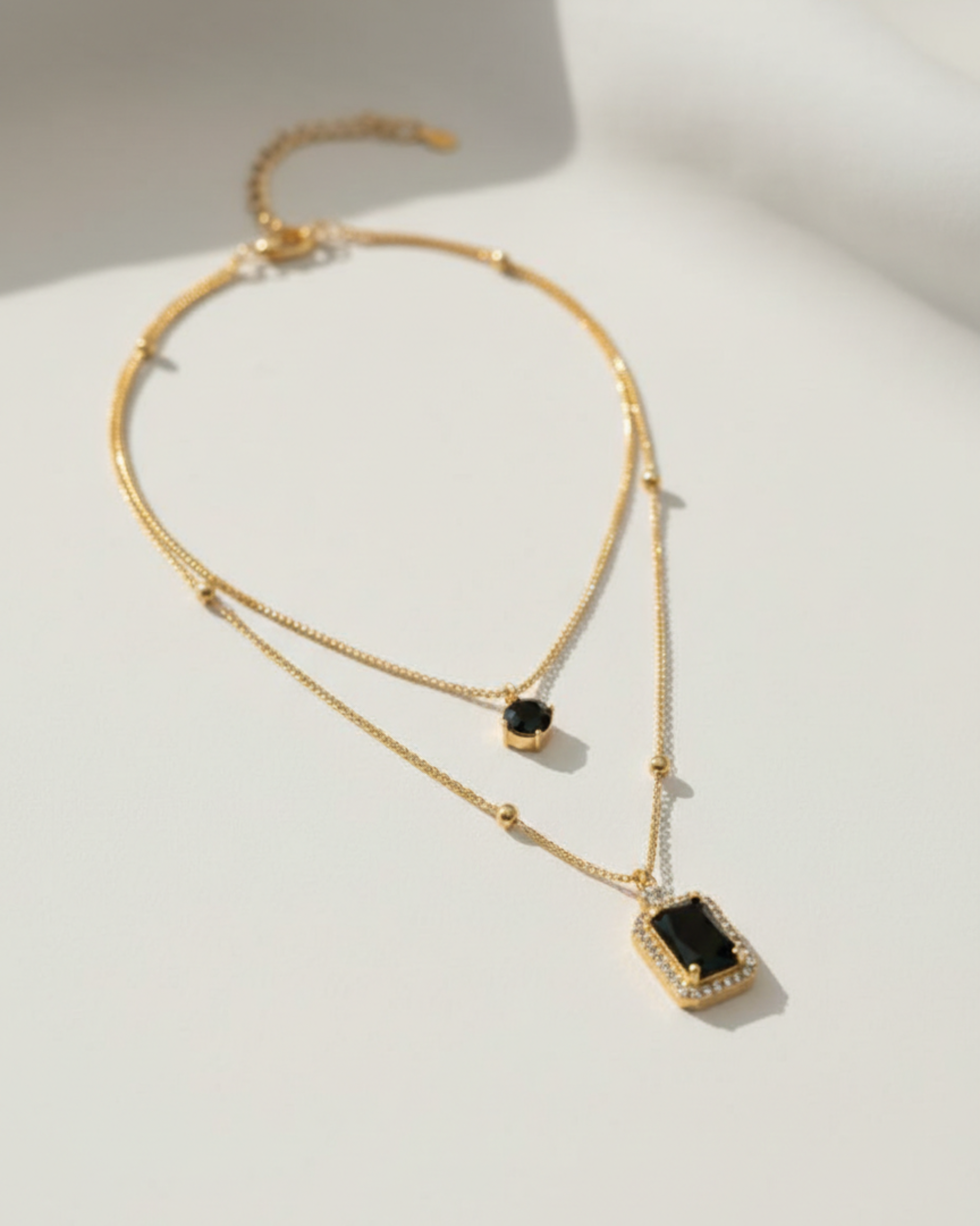 Midnight Double Layer Necklace