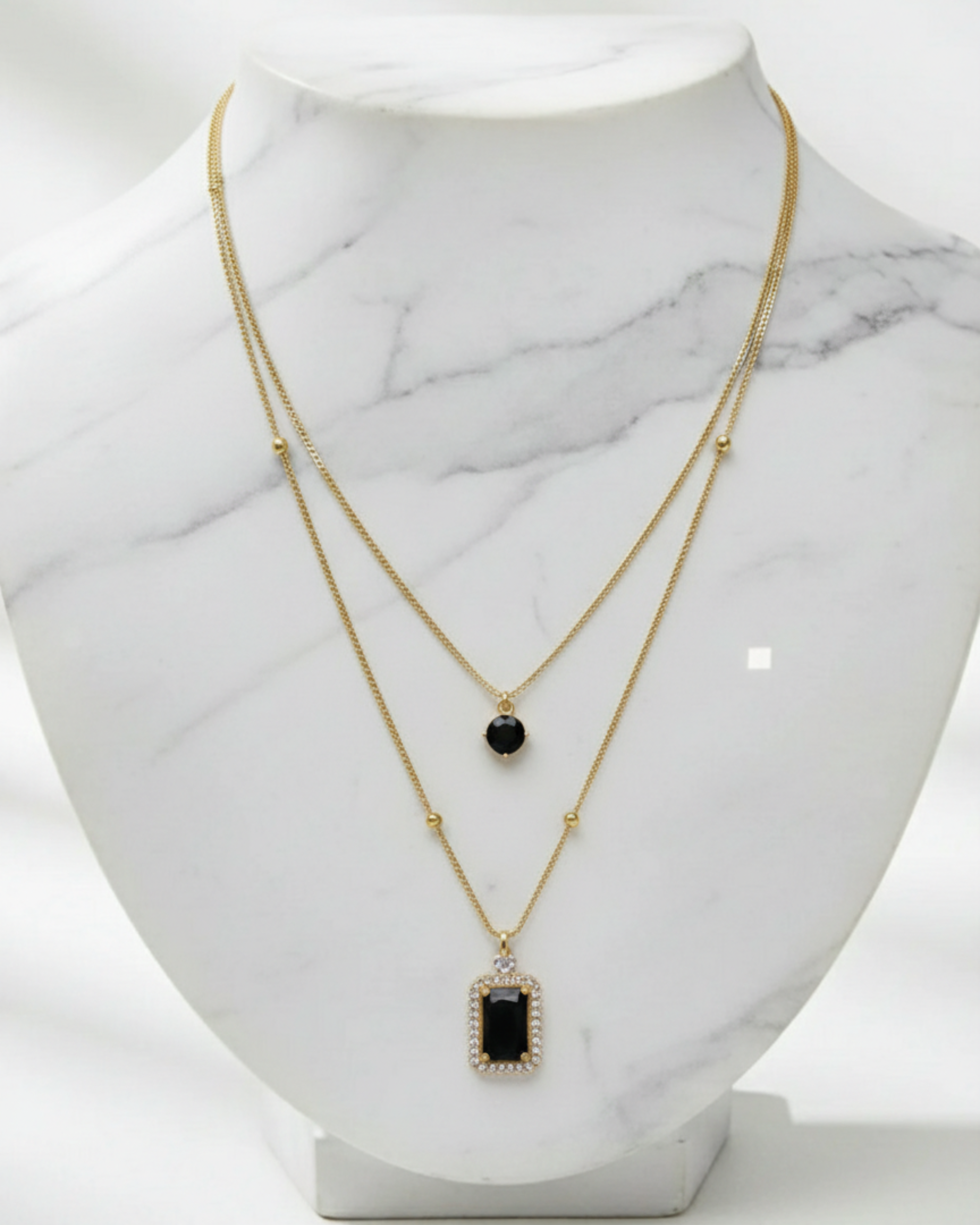 Midnight Double Layer Necklace