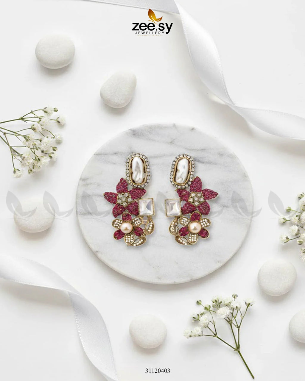 Baroque Garden Cluster Earrings