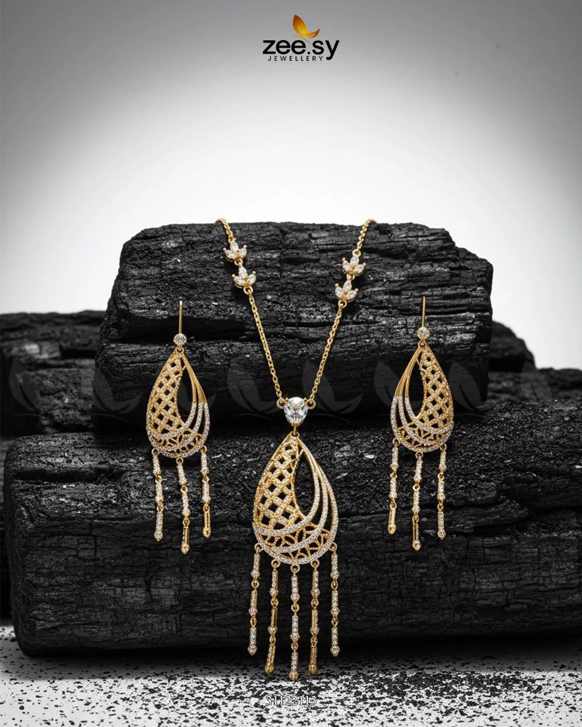 Cascade Dangle Necklace Set