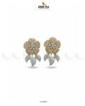 Dazzling Crystal Rose Drop Earrings