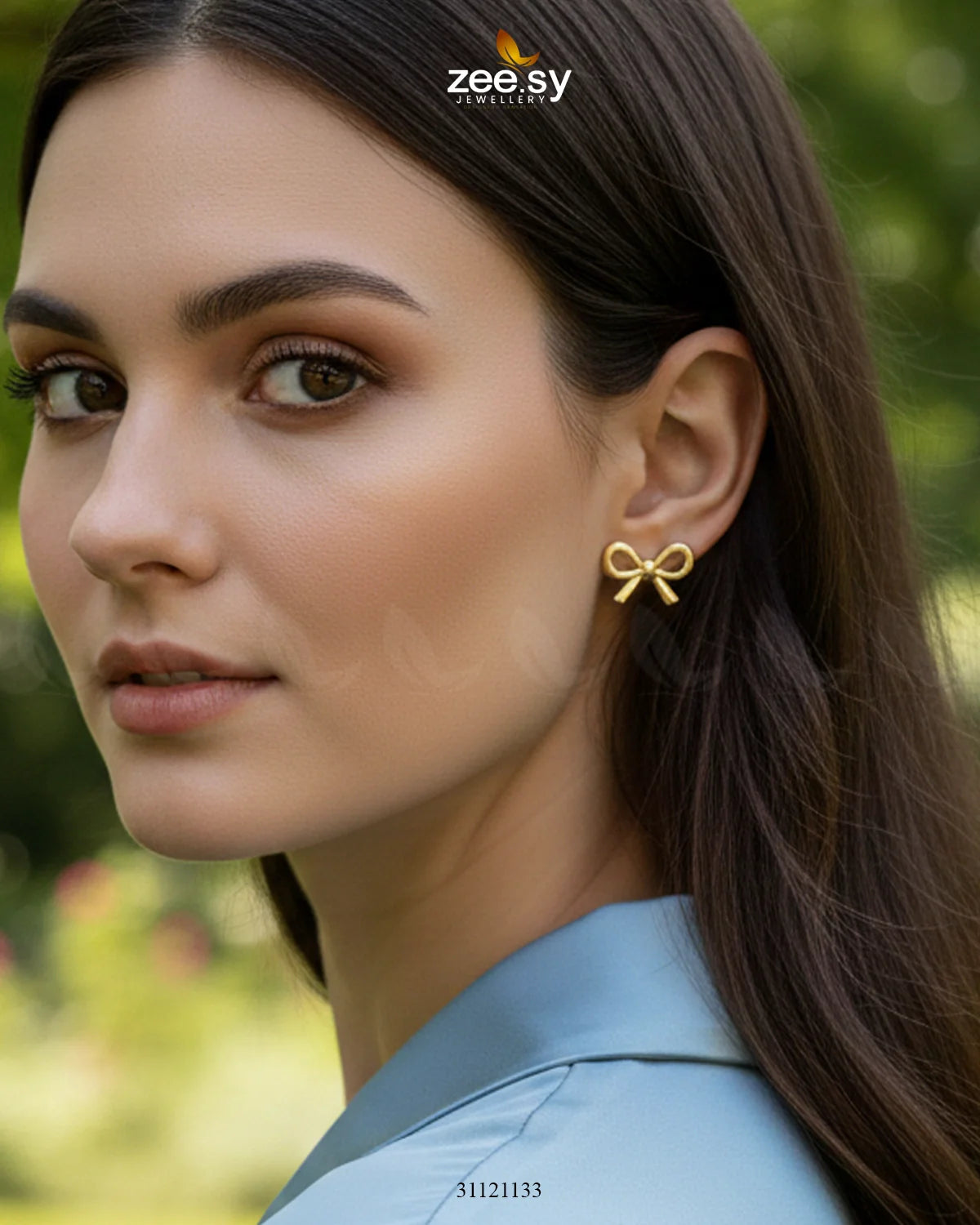 Chic Ribbon Bow Stud Earrings