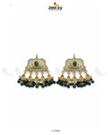 Elegant Tassel Moti Work Earrings