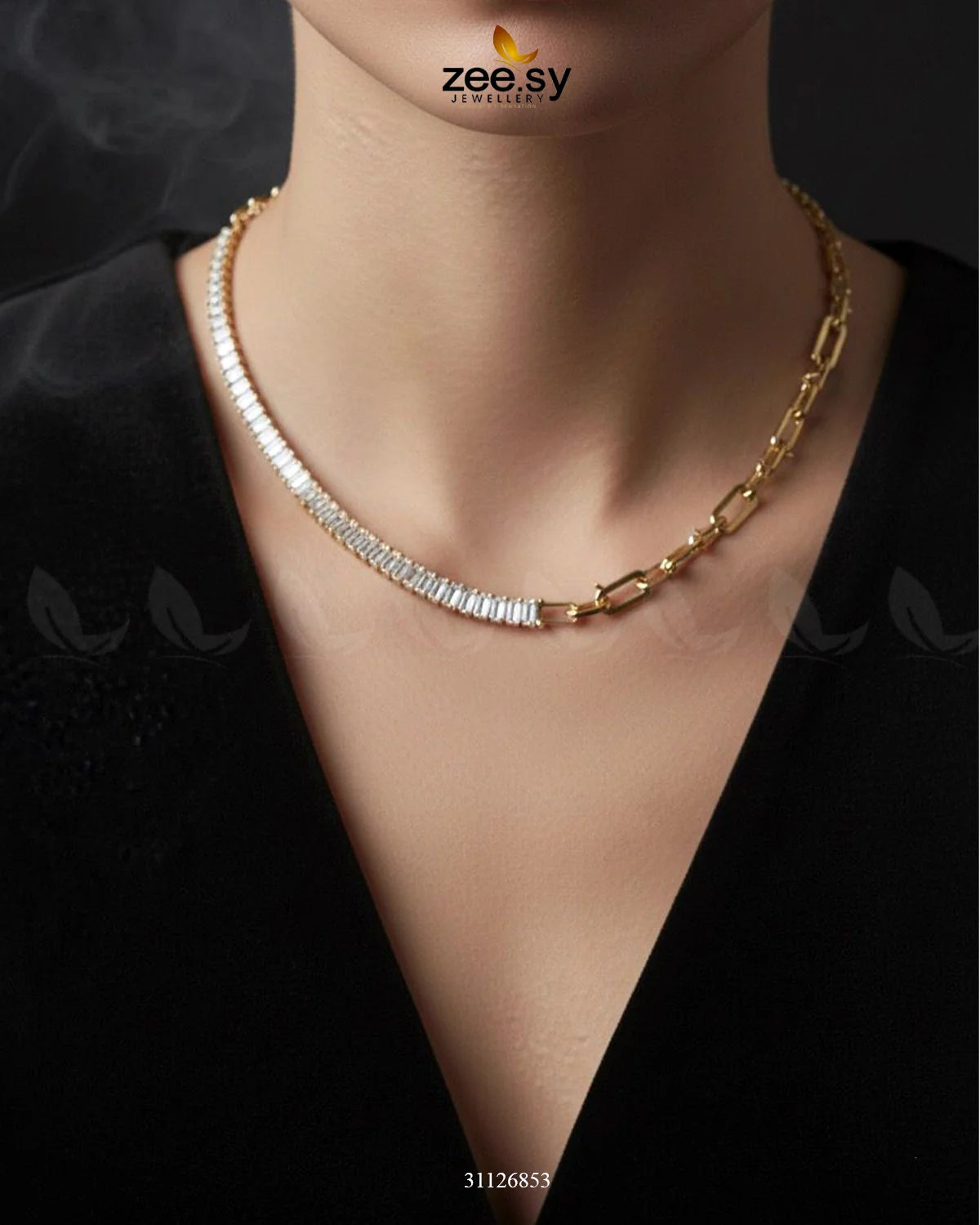 Sterling Baguette Chain Bracelet Set