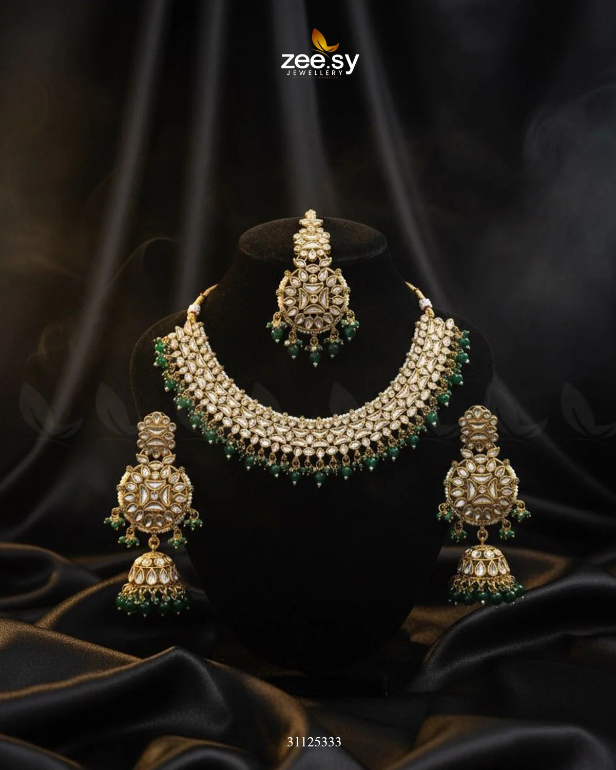 Gilded Perpetual Crystal Necklace Set