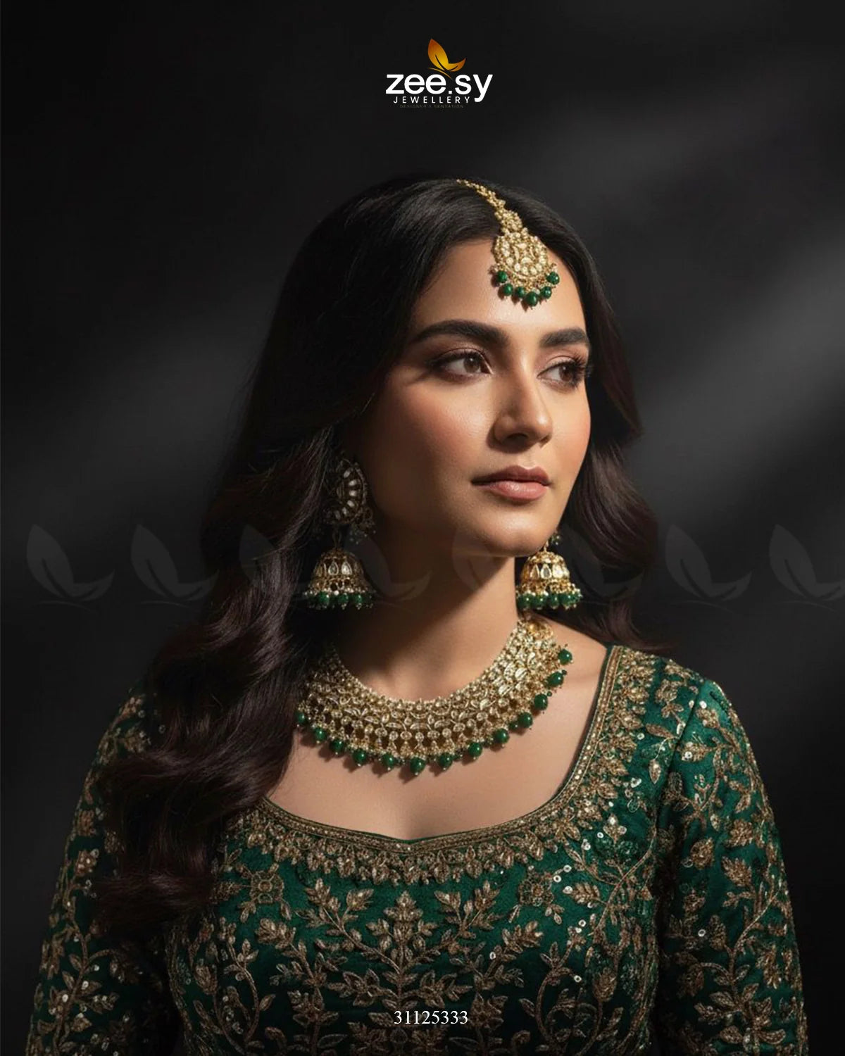 Gilded Perpetual Crystal Necklace Set