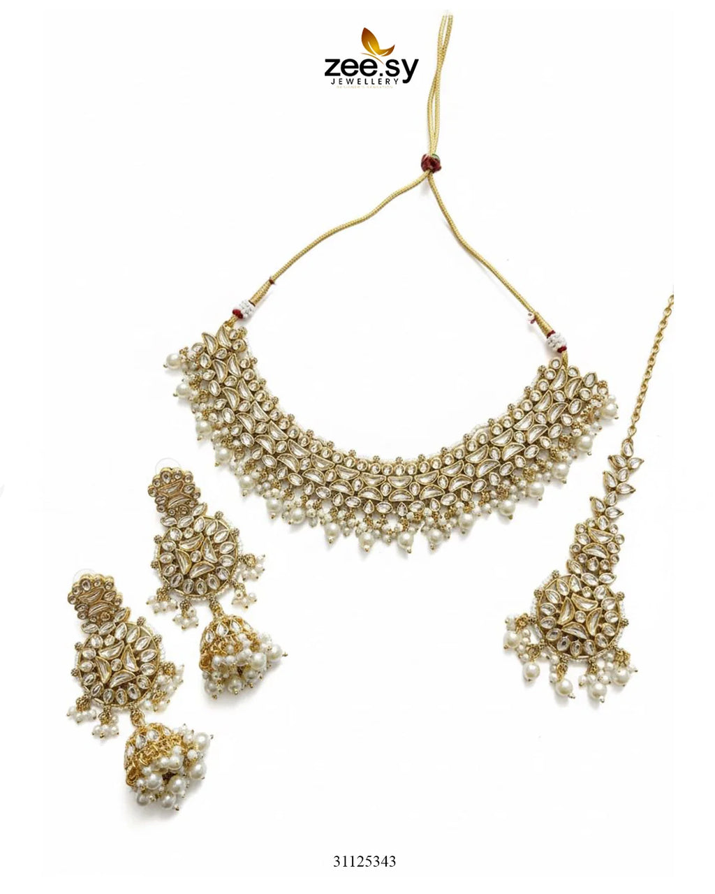 Gilded Perpetual Crystal Necklace Set