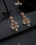 Golden Orchid Elegance Earrings