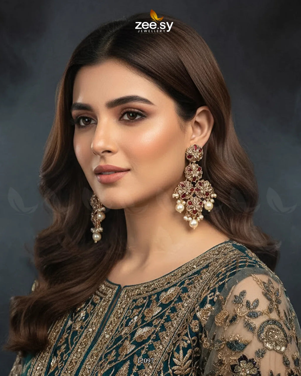 Golden Orchid Elegance Earrings