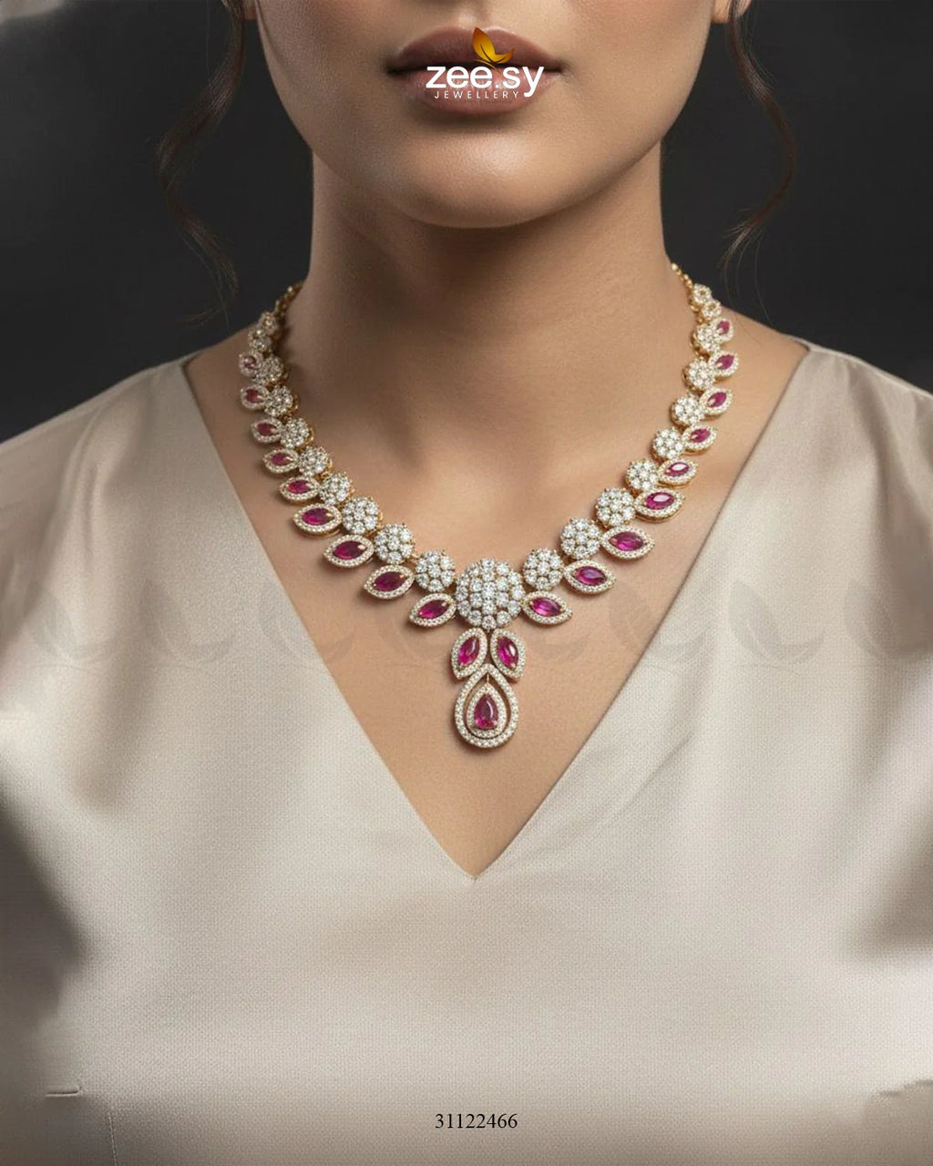 Floral Gilded Sentimental Cluster Necklace