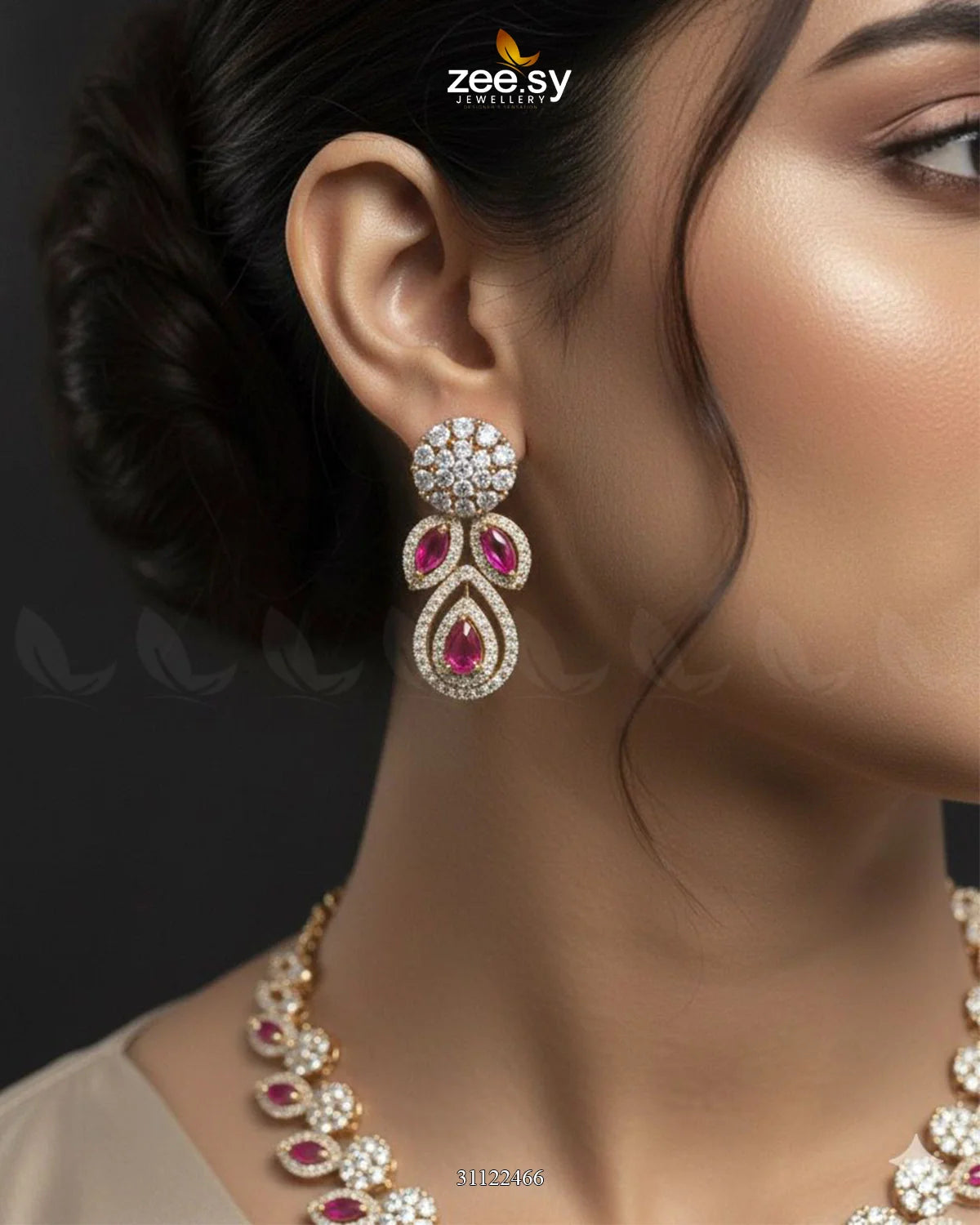 Floral Gilded Sentimental Cluster Necklace