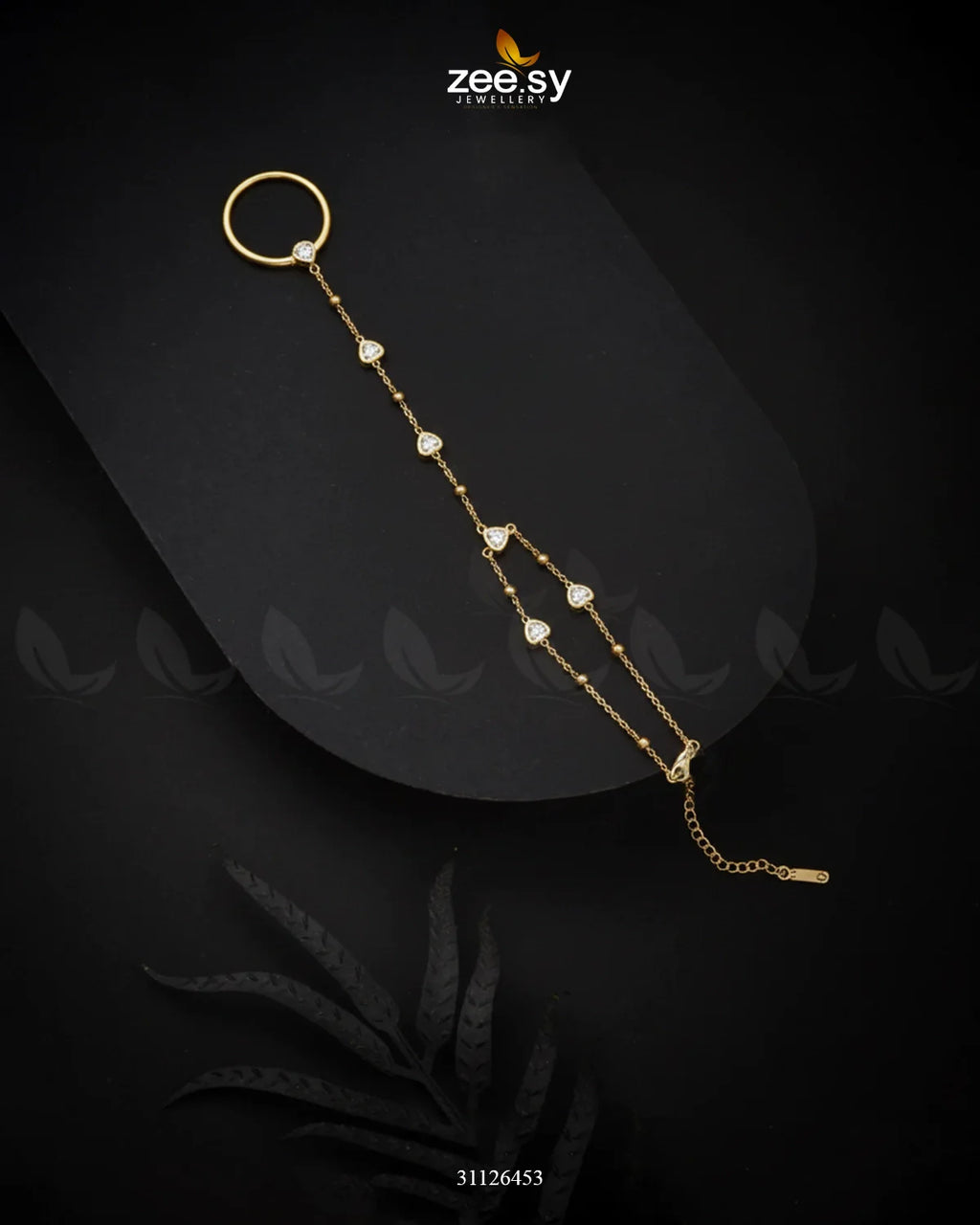 Bella Heart Ring Bracelet