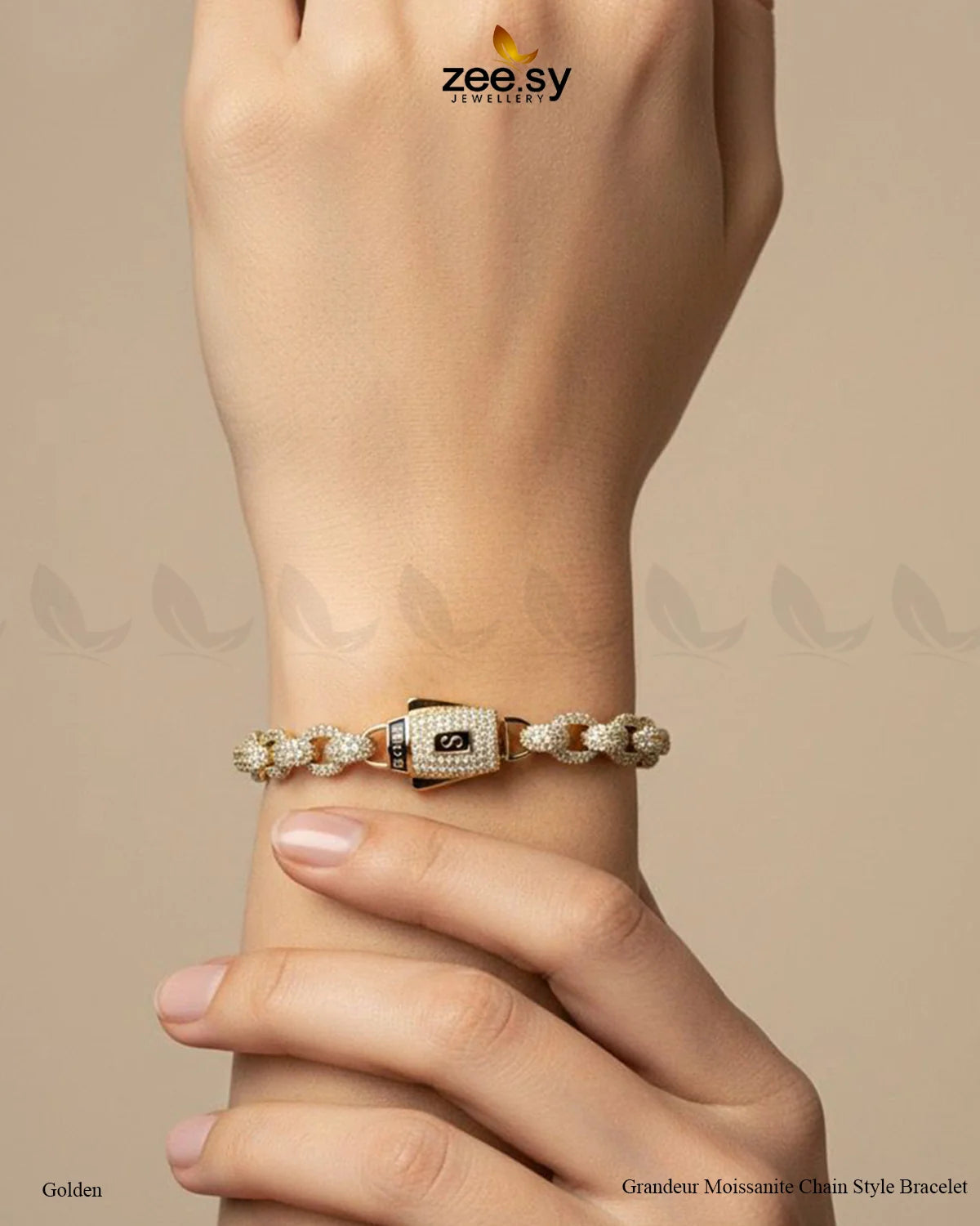 Grandeur Moissanite Charm Style Bracelet