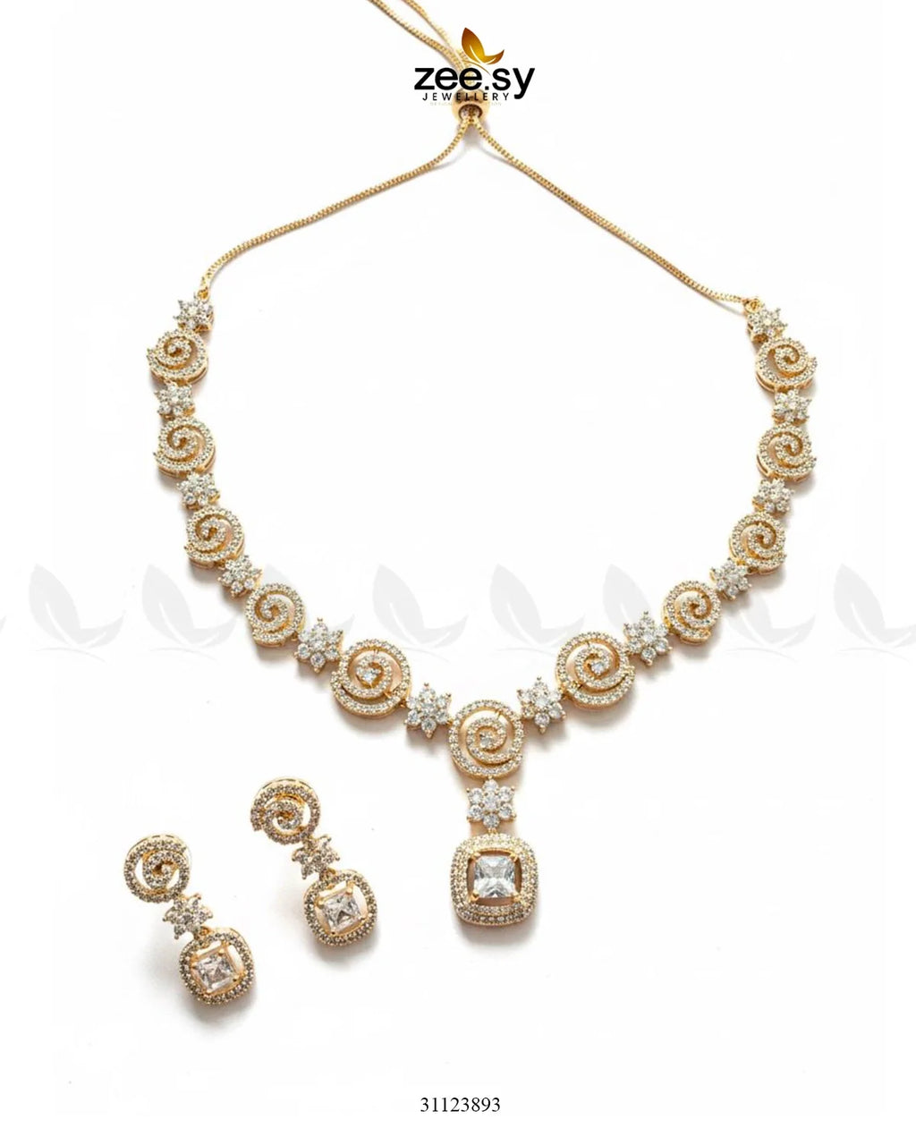 Opulent Vestige Crystal Necklace Set