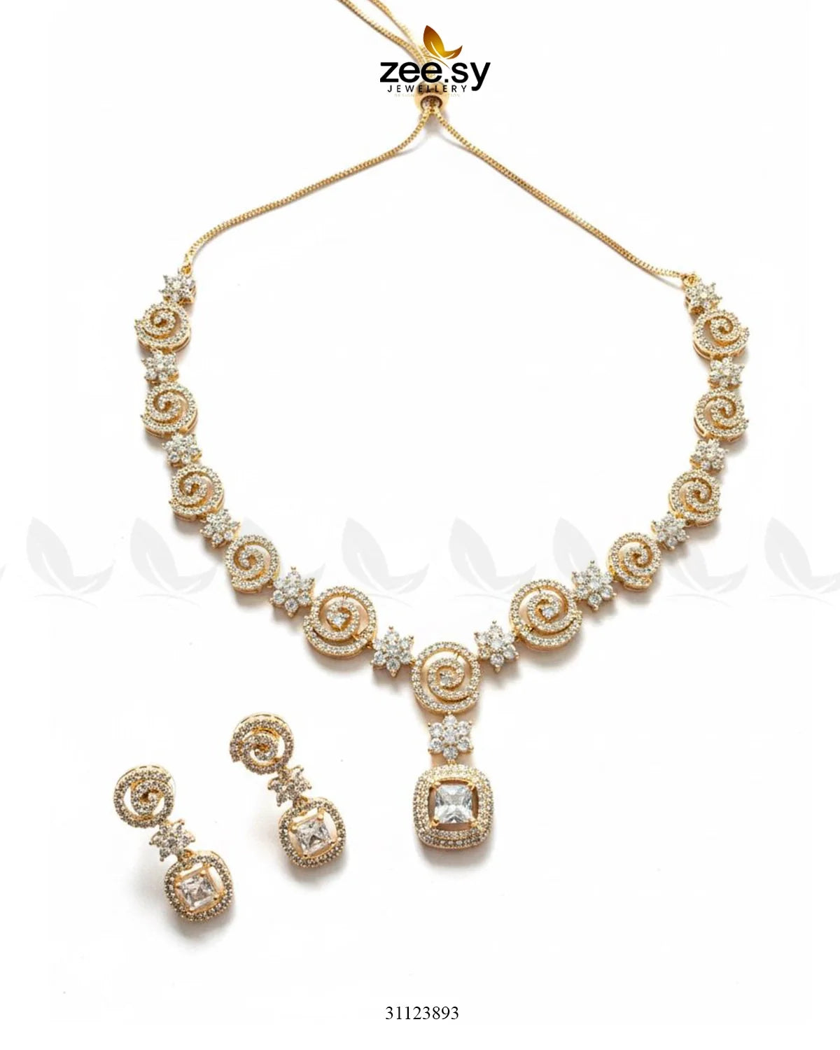 Opulent Vestige Crystal Necklace Set