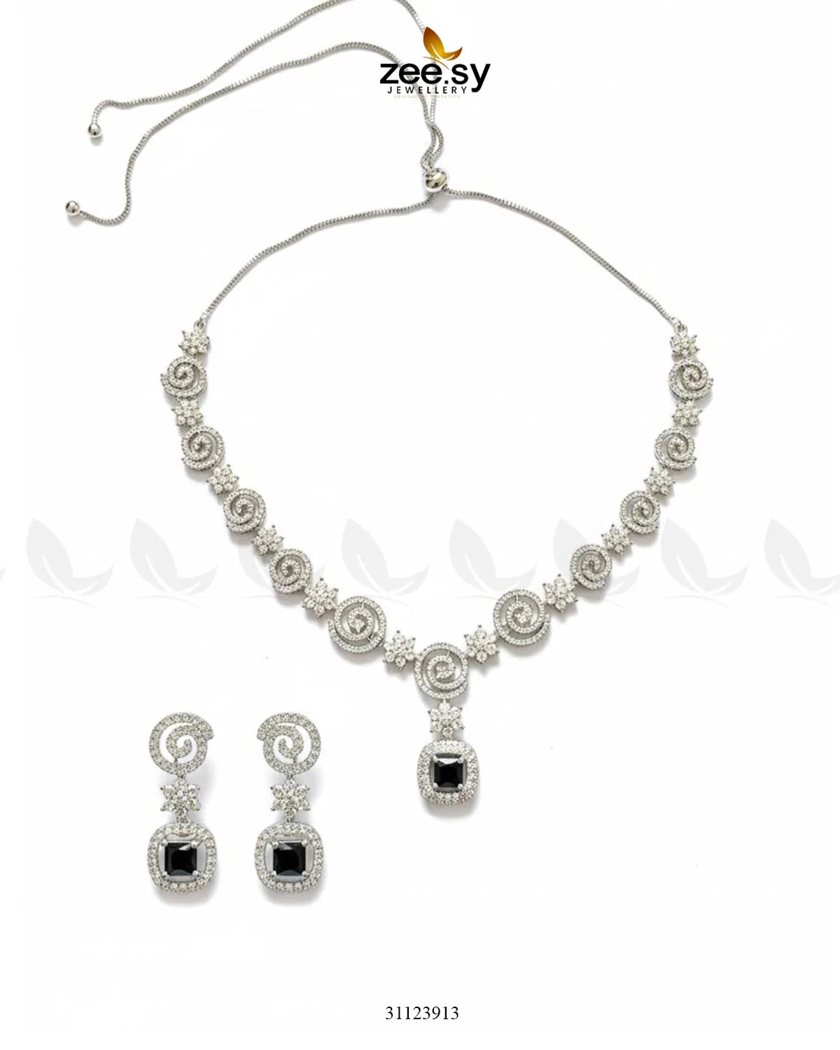 Opulent Vestige Crystal Necklace Set