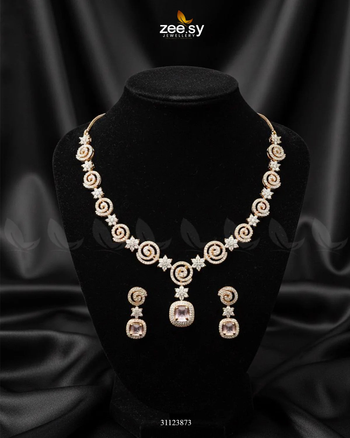 Opulent Vestige Crystal Necklace Set