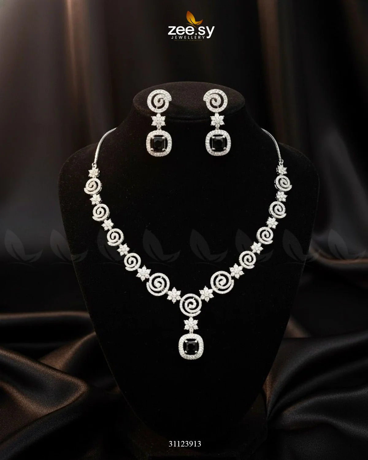 Opulent Vestige Crystal Necklace Set