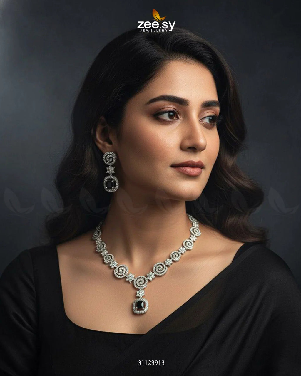 Opulent Vestige Crystal Necklace Set