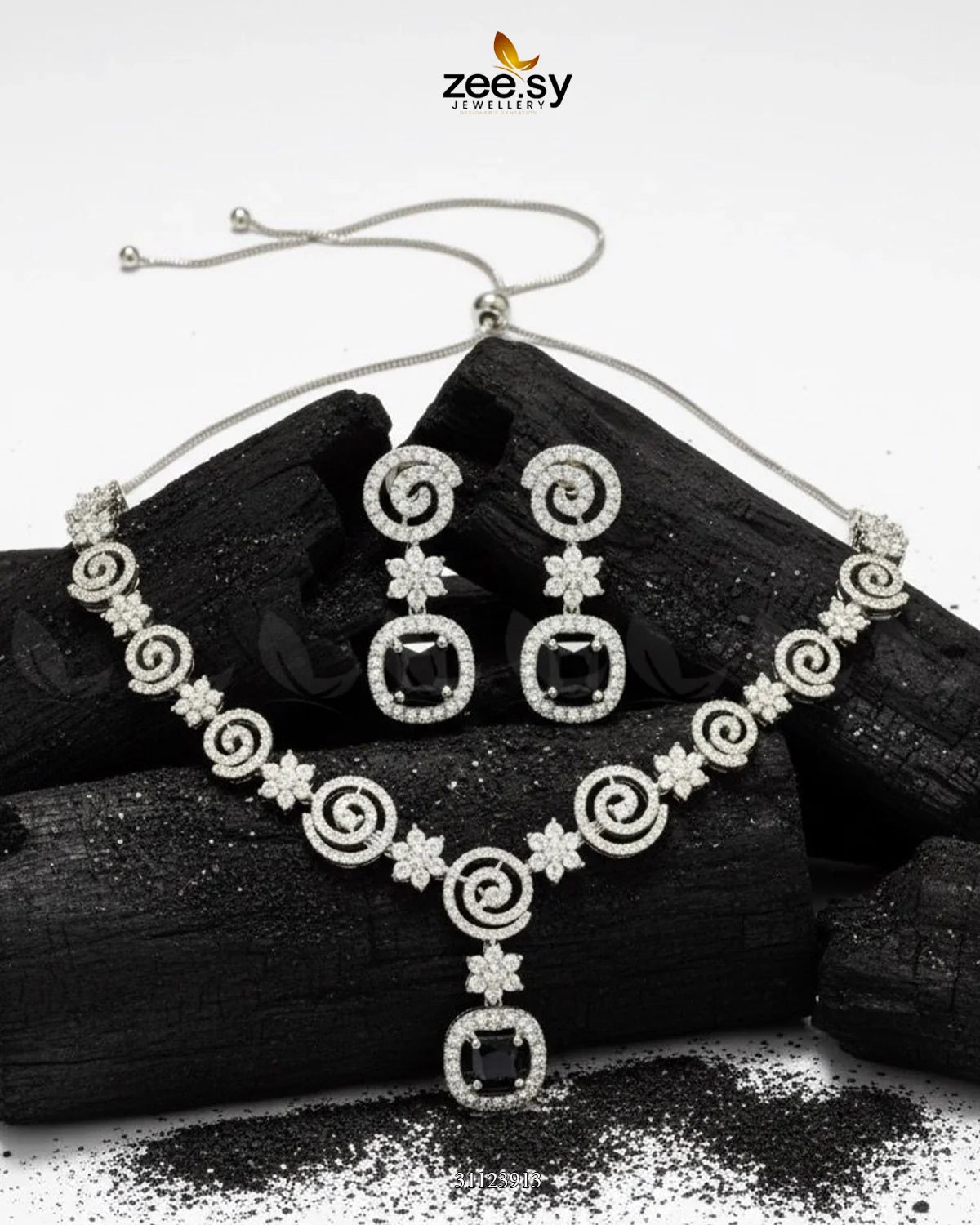 Opulent Vestige Crystal Necklace Set