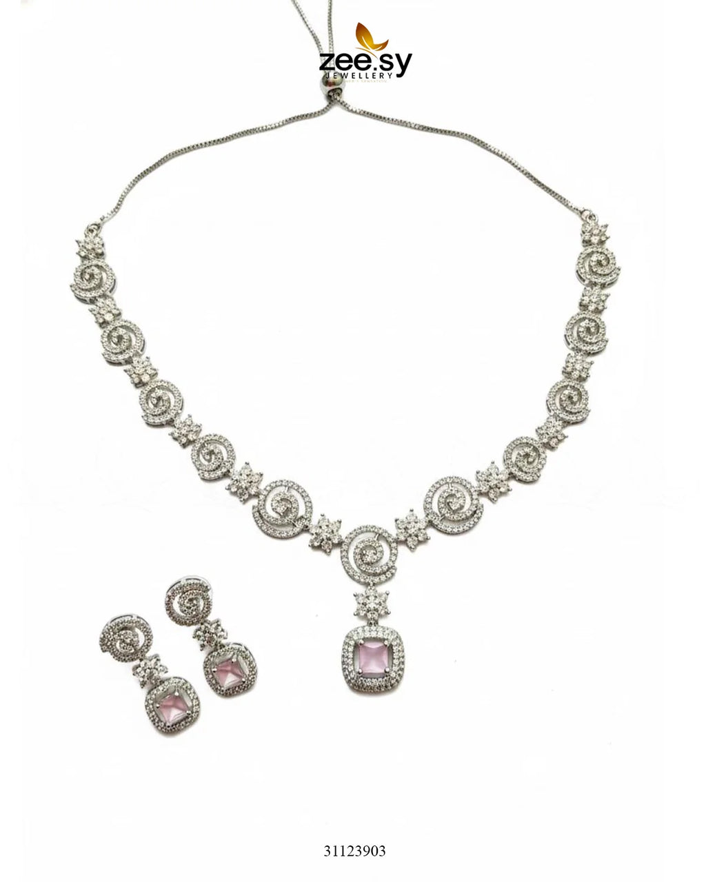 Opulent Vestige Crystal Necklace Set