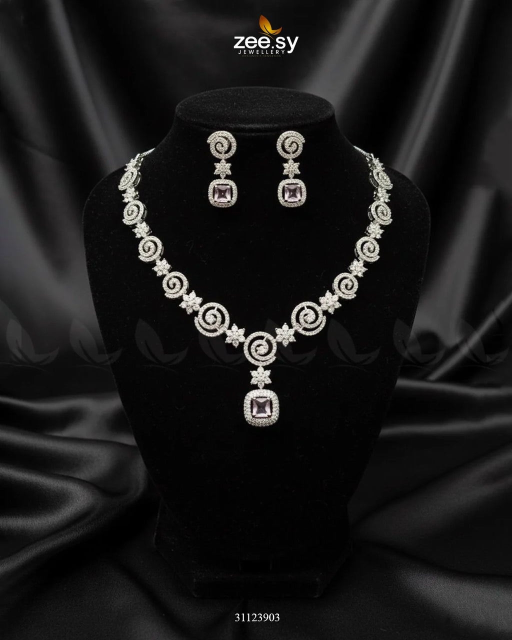 Opulent Vestige Crystal Necklace Set