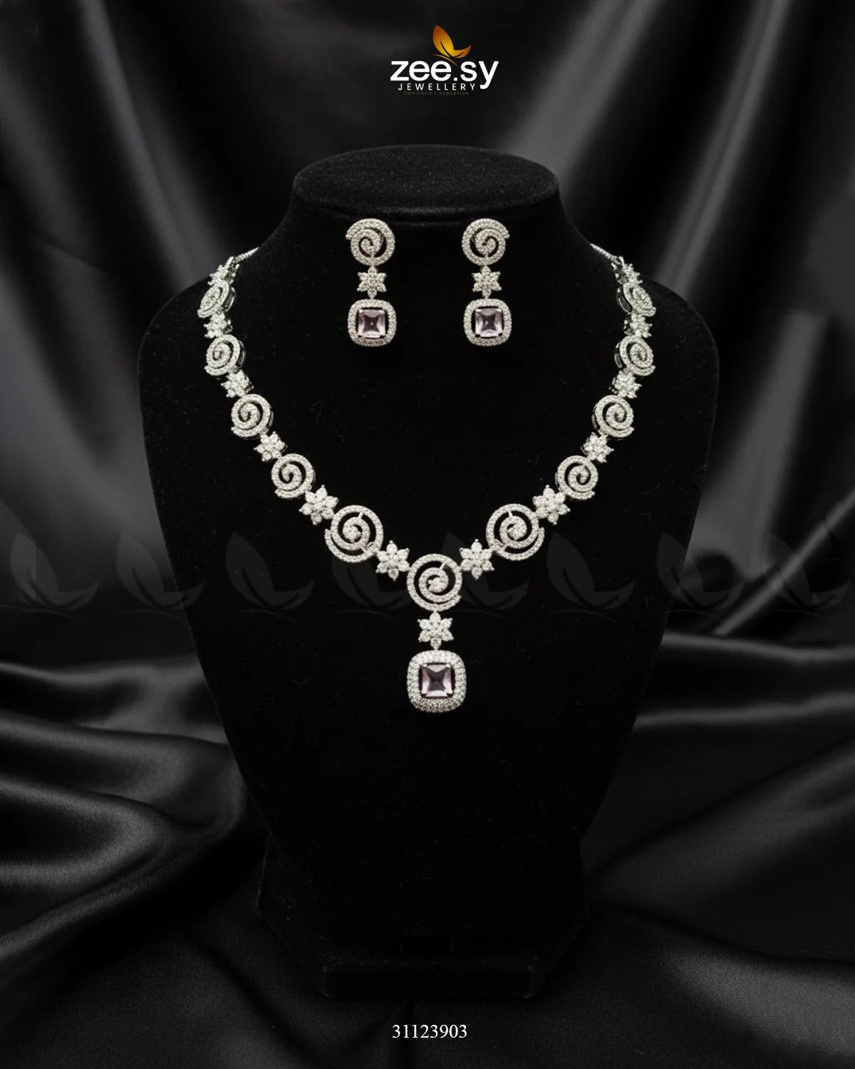 Opulent Vestige Crystal Necklace Set