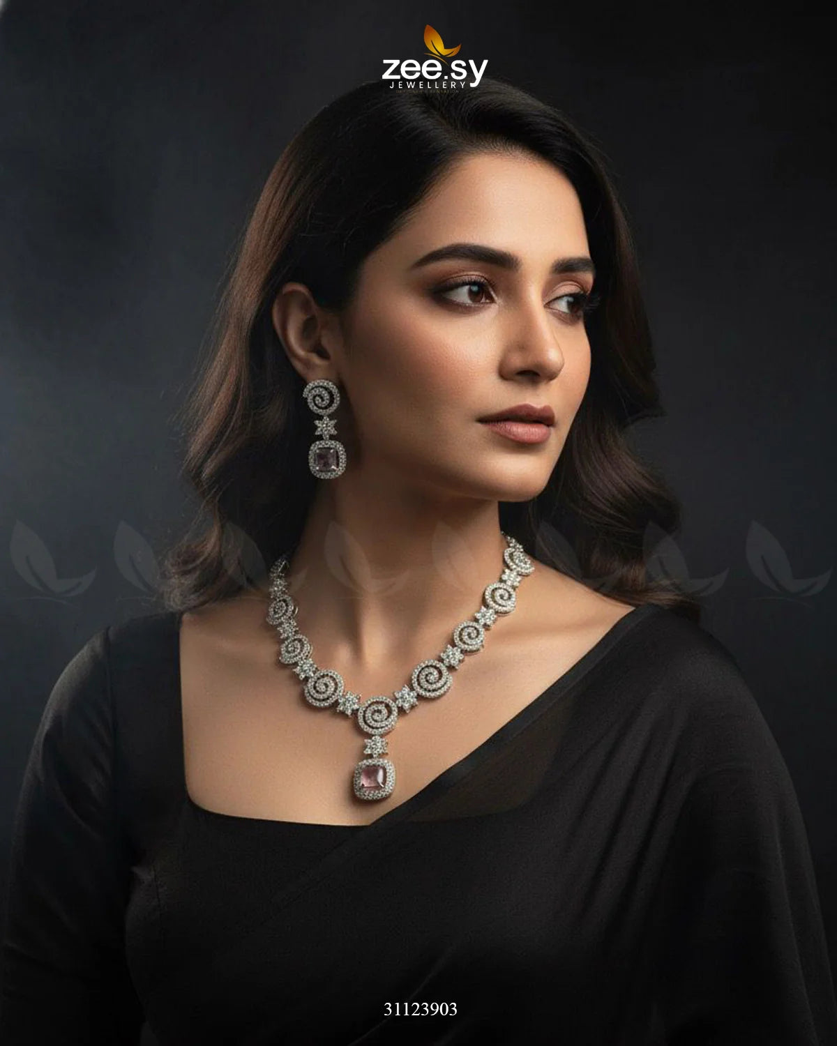 Opulent Vestige Crystal Necklace Set