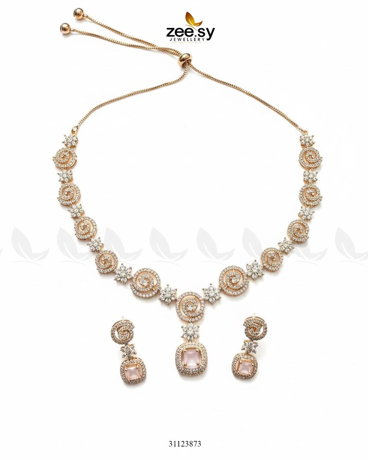 Opulent Vestige Crystal Necklace Set