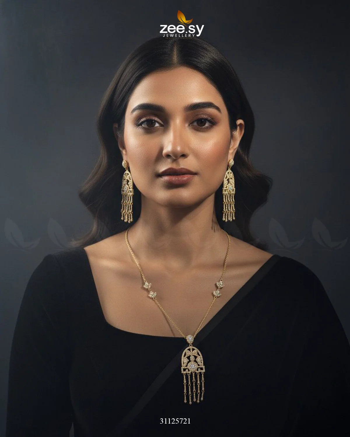 Precious Crystal Eternal Necklace Set