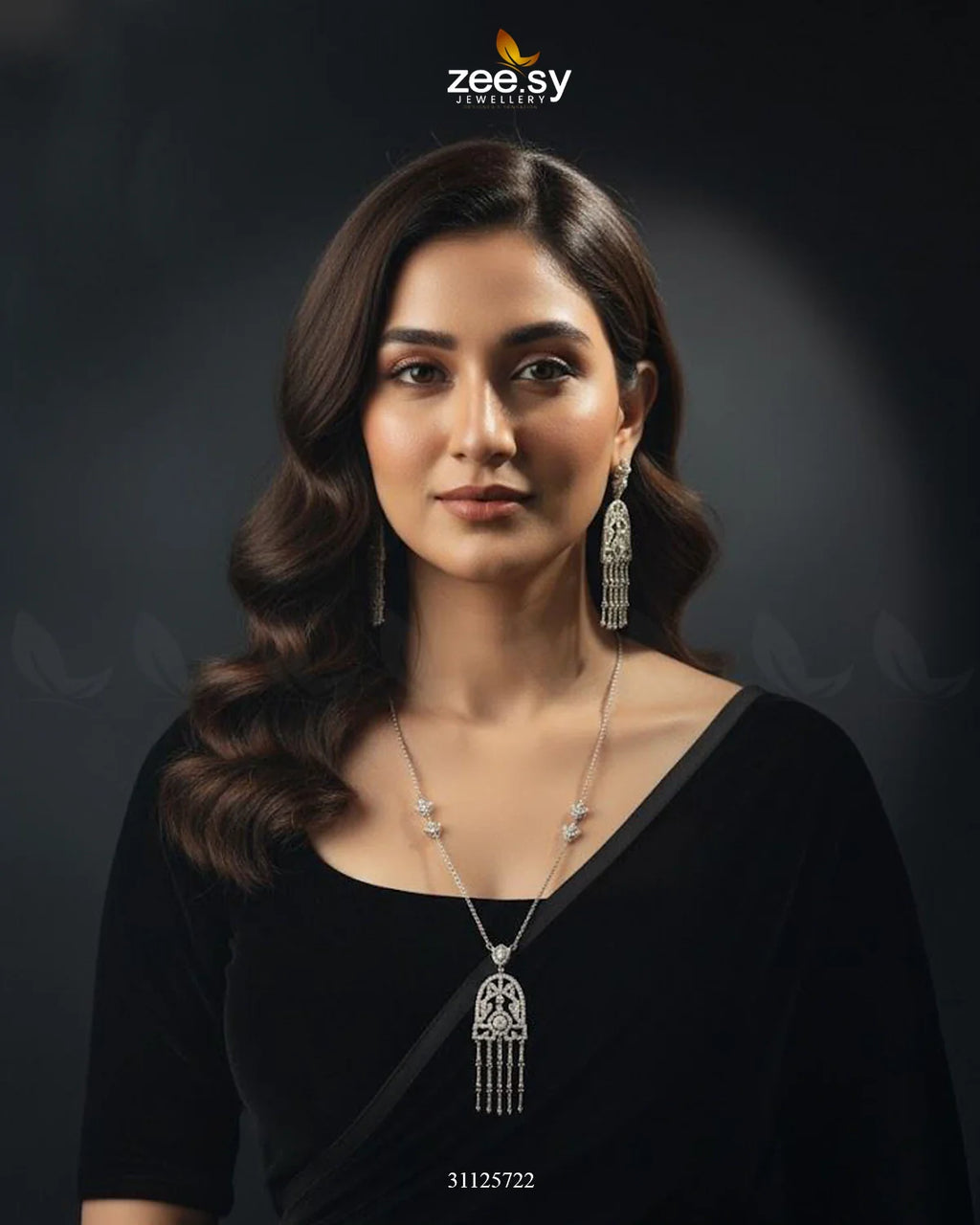 Precious Crystal Eternal Necklace Set