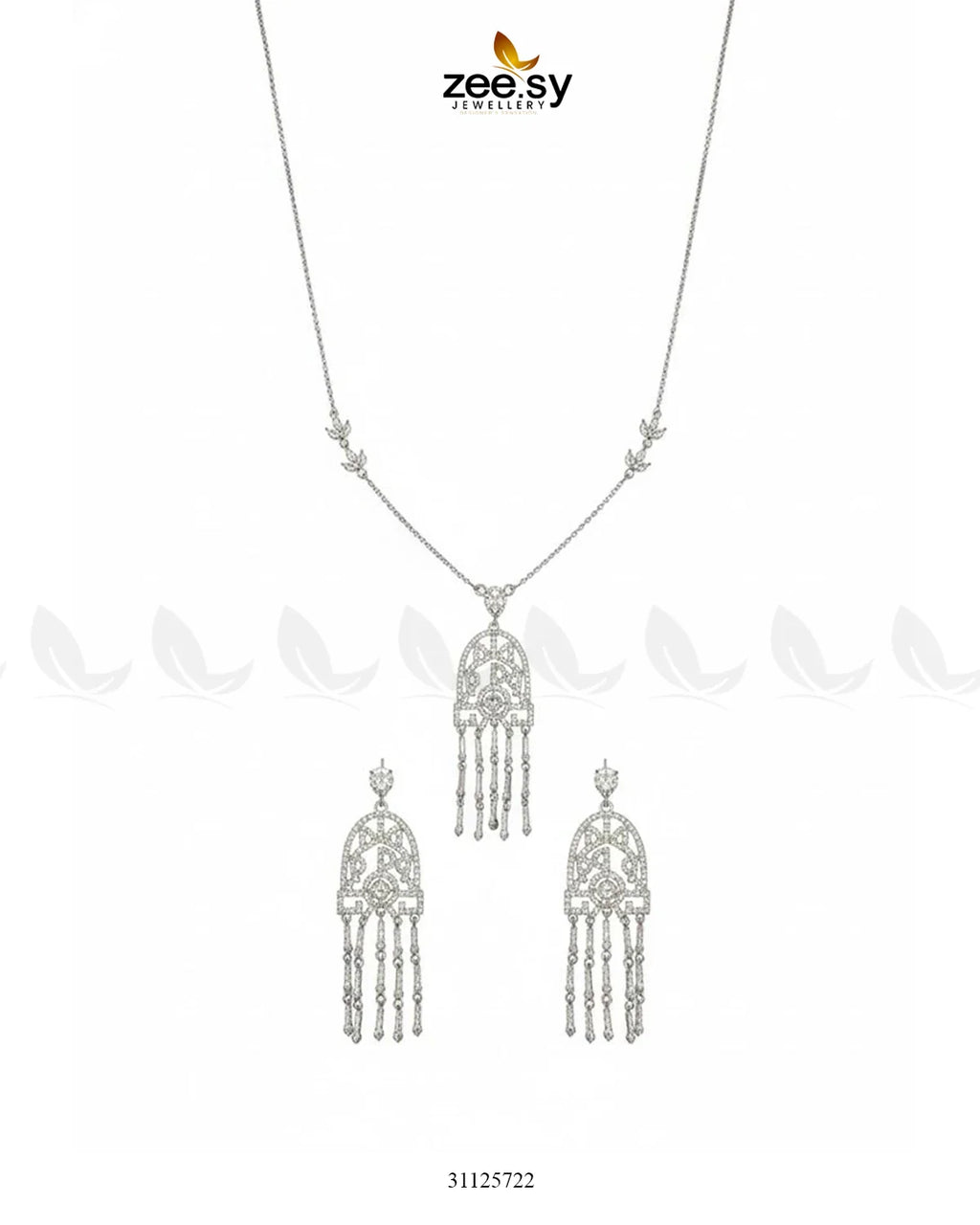 Precious Crystal Eternal Necklace Set