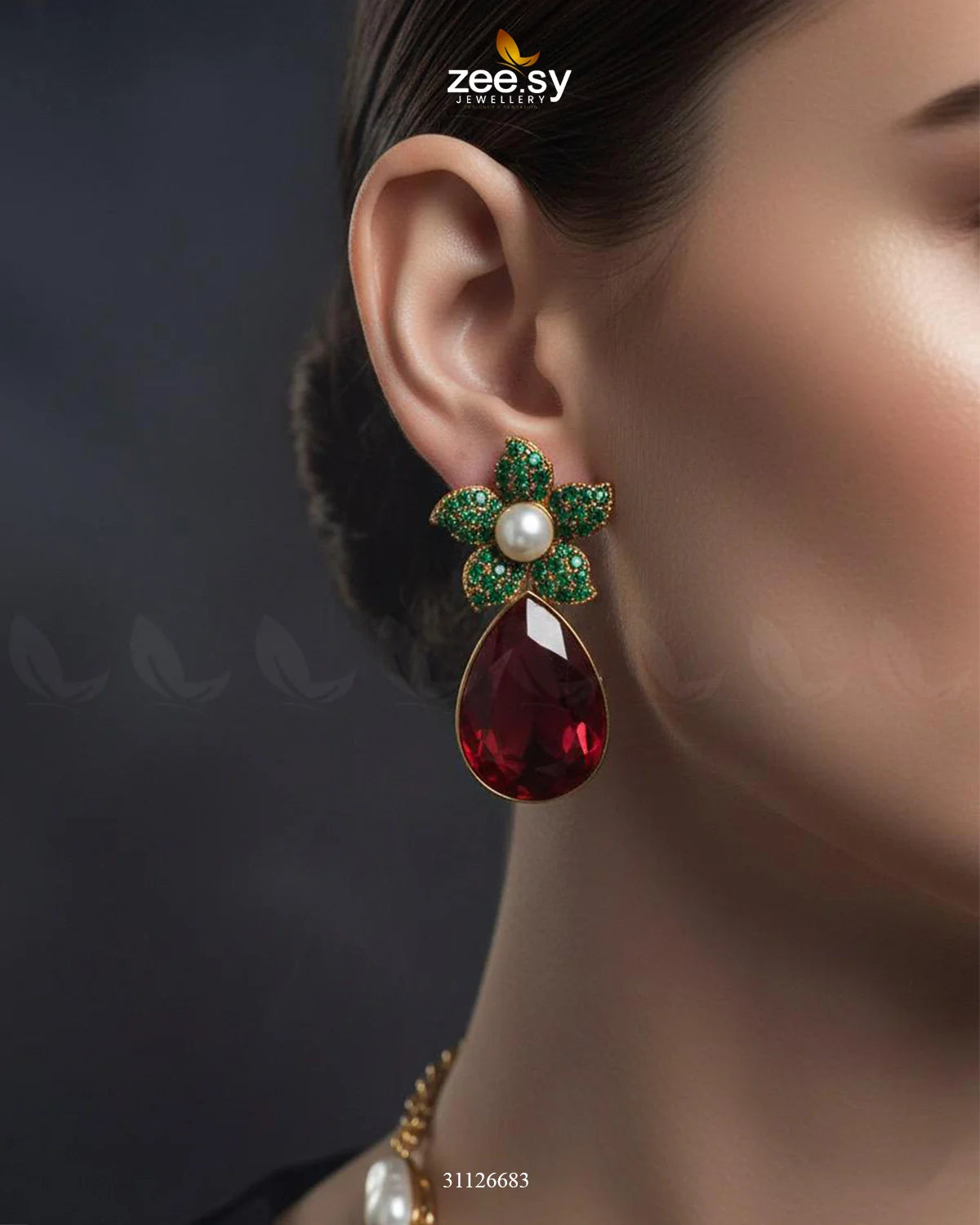 Oceanic Baroque Teardrop Necklace Set