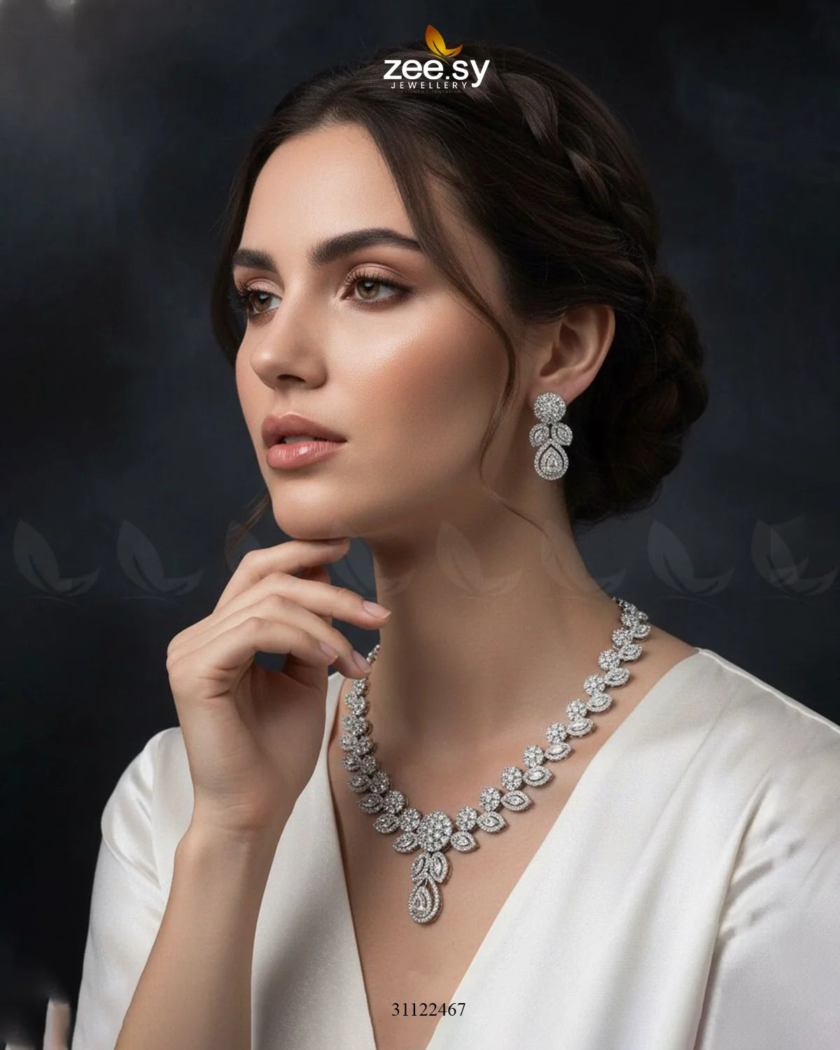 Floral Gilded Sentimental Cluster Necklace