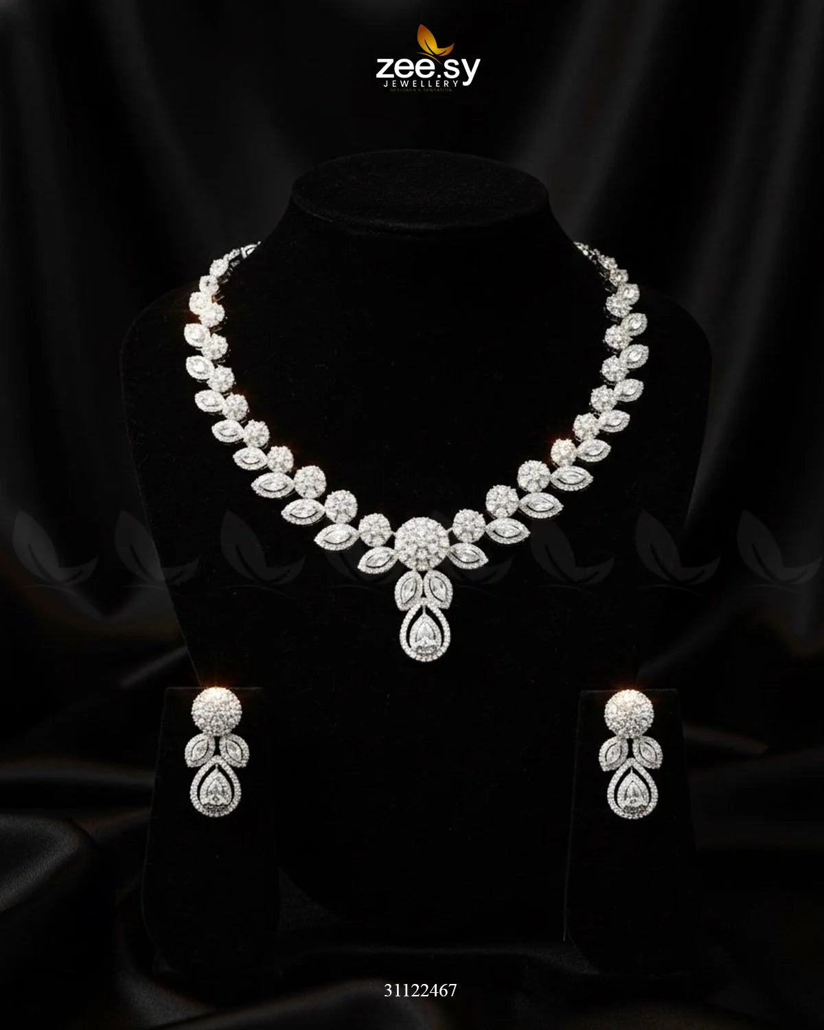 Floral Gilded Sentimental Cluster Necklace