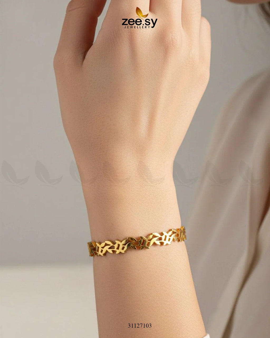 Steeze Leaf Stainless Steel Bracelet