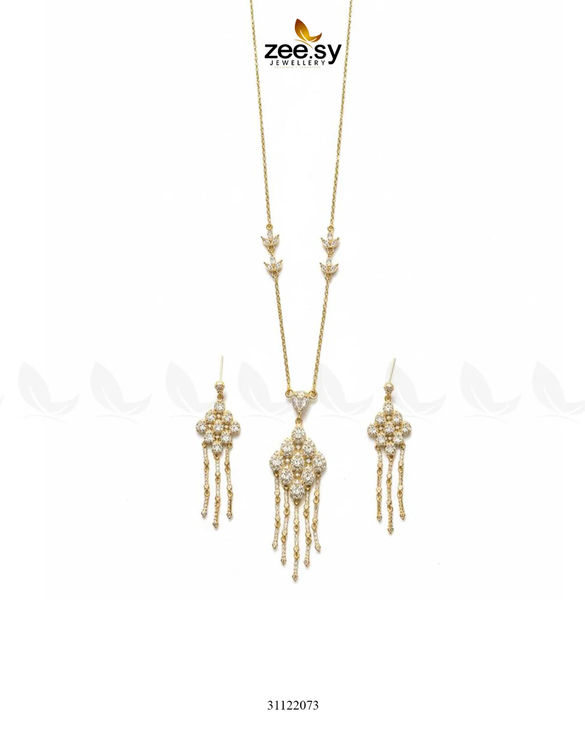 Tonel Oval Gem Wreath Necklace Set