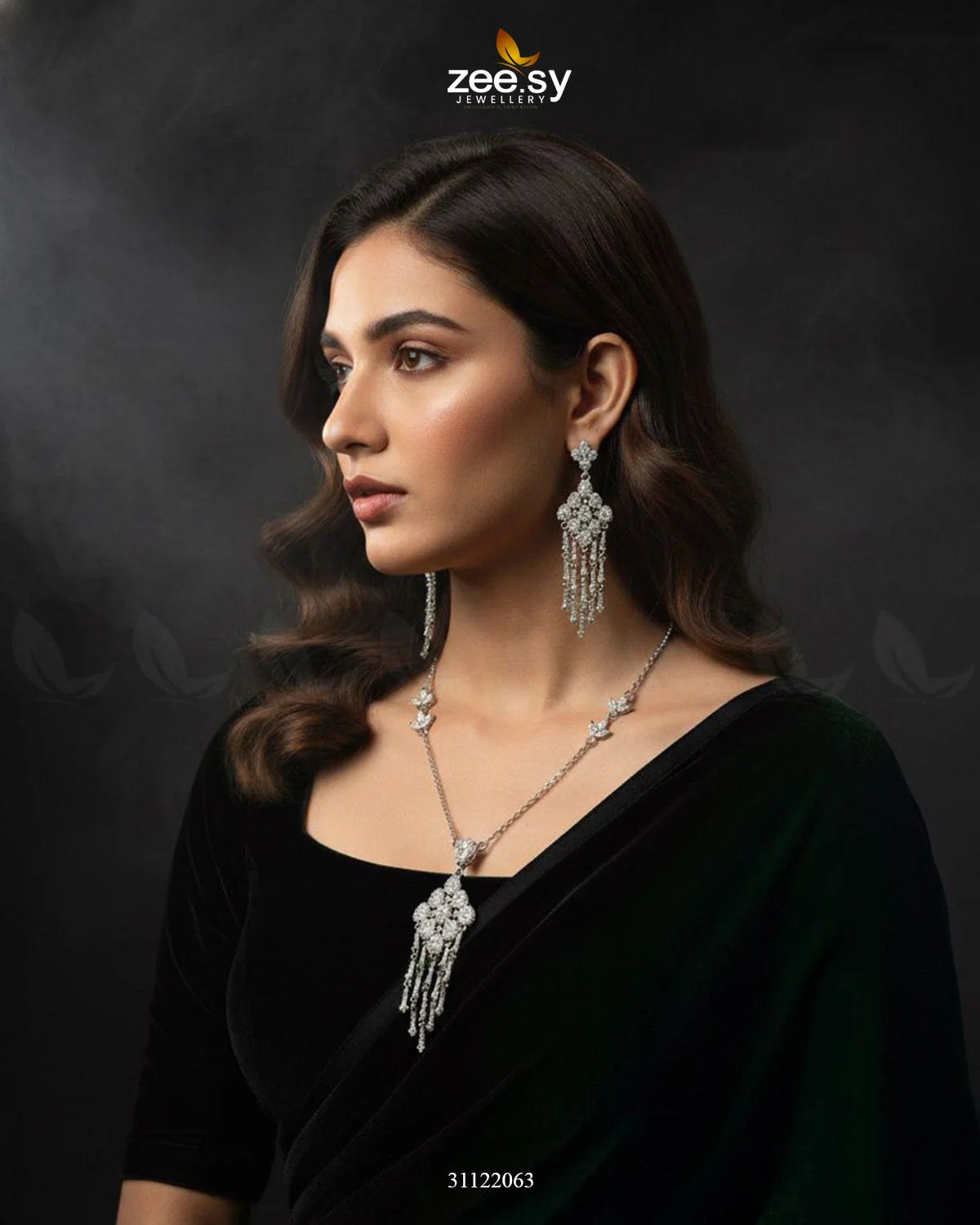 Tonel Oval Gem Wreath Necklace Set