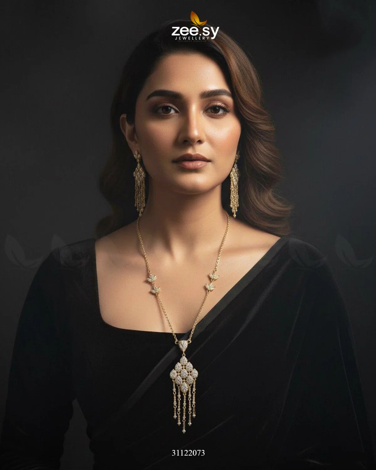 Tonel Oval Gem Wreath Necklace Set