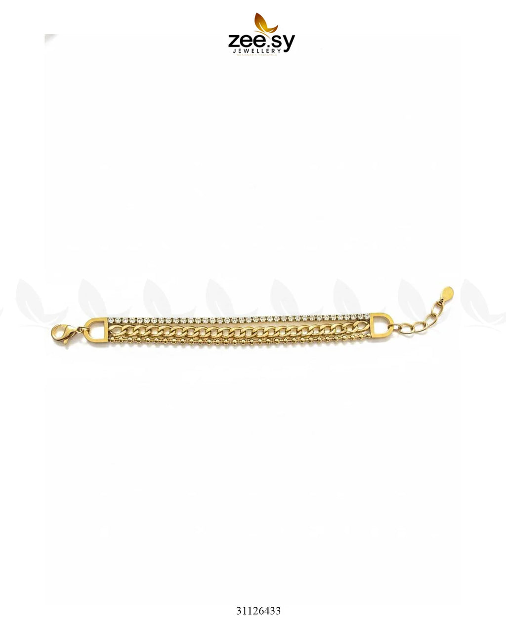 Triple Row Crystal Bracelet