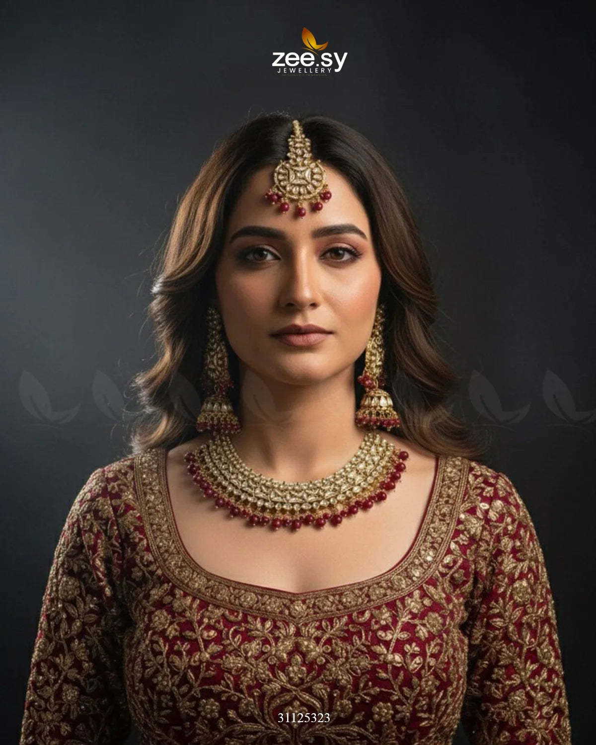 Gilded Perpetual Crystal Necklace Set