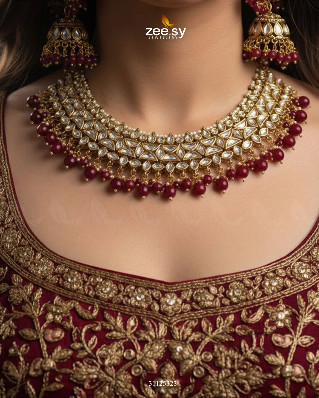 Gilded Perpetual Crystal Necklace Set